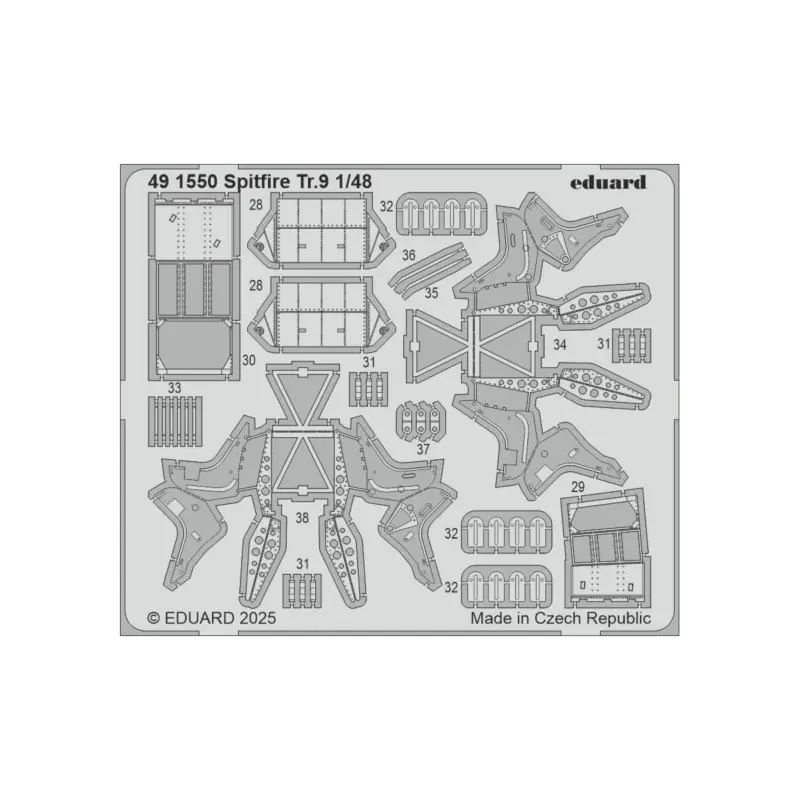 Decal Spitfire Tr.9 1/48 Fabrieksprijs