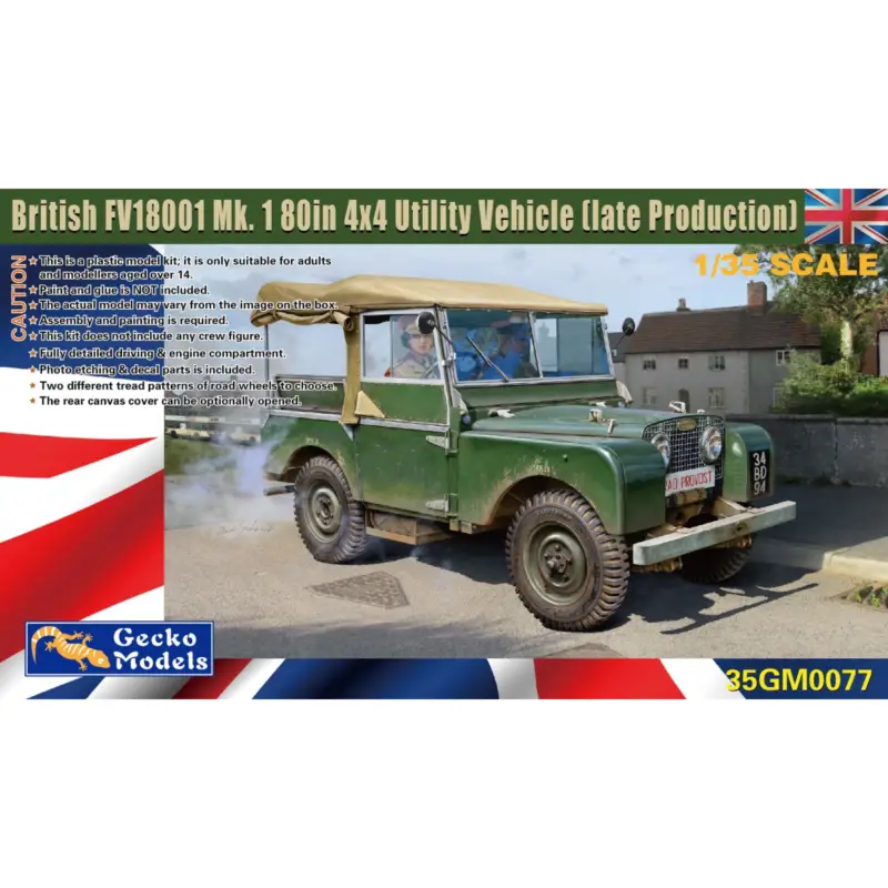 Brit. FV18001 Mk.1 80in 4x4 Utility Vehicle late Schaalmodel Laatste Kans