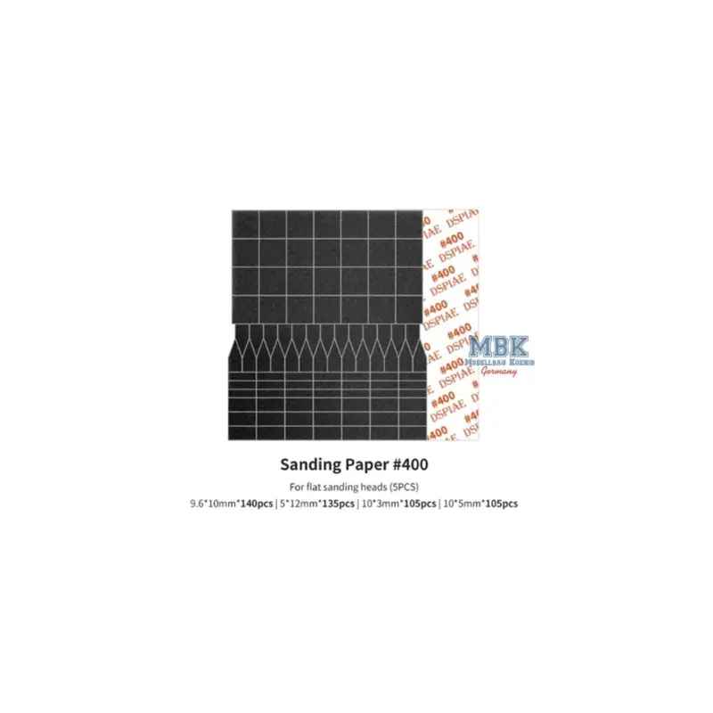 Sanding Paper f.Flat Reciproctg.Sanding Head 400 Speciale Aanbieding