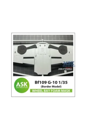 Flitsaanbieding Bf 109G-10 Wheel bay - FOAM mask BORDER 1:35