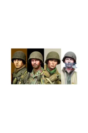 US Infantry Heads Set 2 Figuren Gereduceerde Prijs