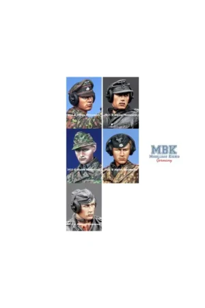 WSS Panzer Crew Head Set 4 Figuren Gratis Retour