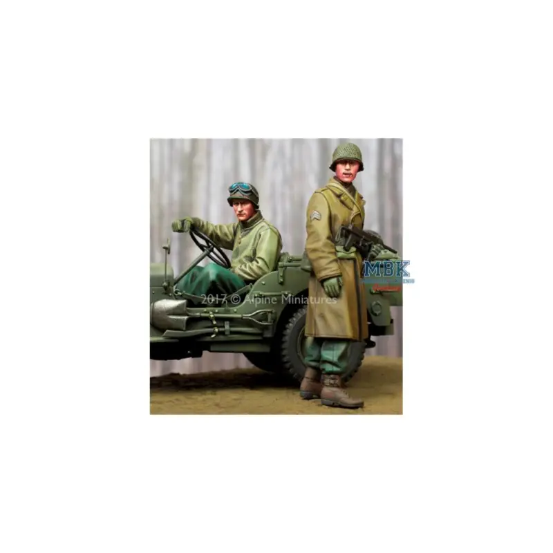 WW2 US NCO & Driver Set 2 Fig. 1/35 Figuren Gecertificeerd