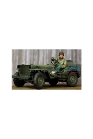 WW2 US Jeep Driver Winter 1/35 Figuren Hoge Kwaliteit