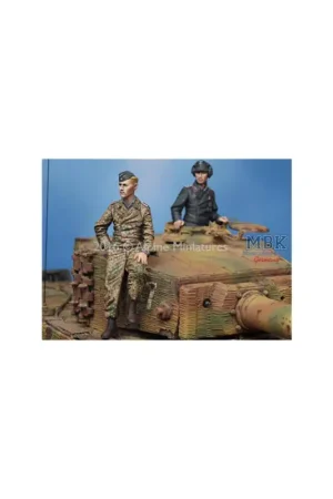 Waffen SS Tiger Crew Set 2 Fig. Figuren Hoge Kwaliteit