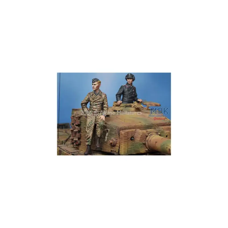 Waffen SS Tiger Crew Set 2 Fig. Figuren Hoge Kwaliteit