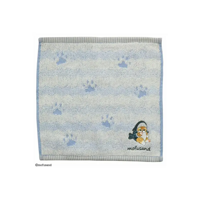 Exclusieve Aanbieding MOFUSAND - Kitten-Nyan Blue Print - Mini Napkin 25x25cm