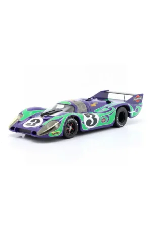Porsche 917 long tail hippie race version 3 larrousse/kauhsen 24h du mans 1970 Miniatuur Lage Prijs