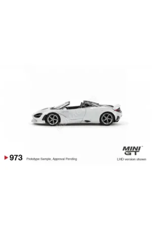Op = Op Mclaren 750s spider 2024 gray “cirrus grey” (blister edition) (lhd) Miniatuur