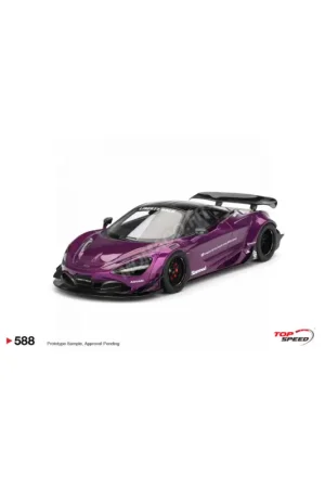 Dagaanbieding Mclaren 720s lb-works 2023 purple Miniatuur