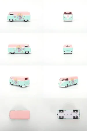 Hoge Kwaliteit Volkswagen bus angel bi-color hollywood rides 1961 1/32 Miniatuurr