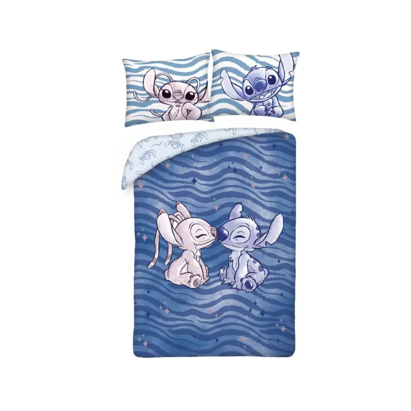 Lilo and Stitch bedding set Stitch & Angel Waves 140 x 200 cm / 70 x 90 cm Shop Nu