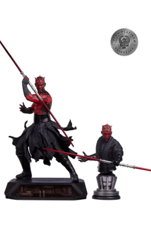 Gereduceerde Prijs Star Wars Epic Series 1/3 Darth Maul Platinum Exclusive Figure 86 cm Beeldjes