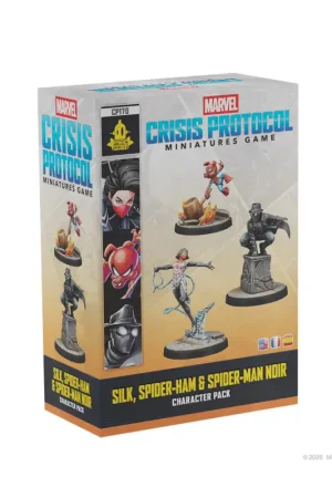 Dagaanbieding Marvel Crisis Protocol Silk,Spider Noir, SpiderHam Figuurtje