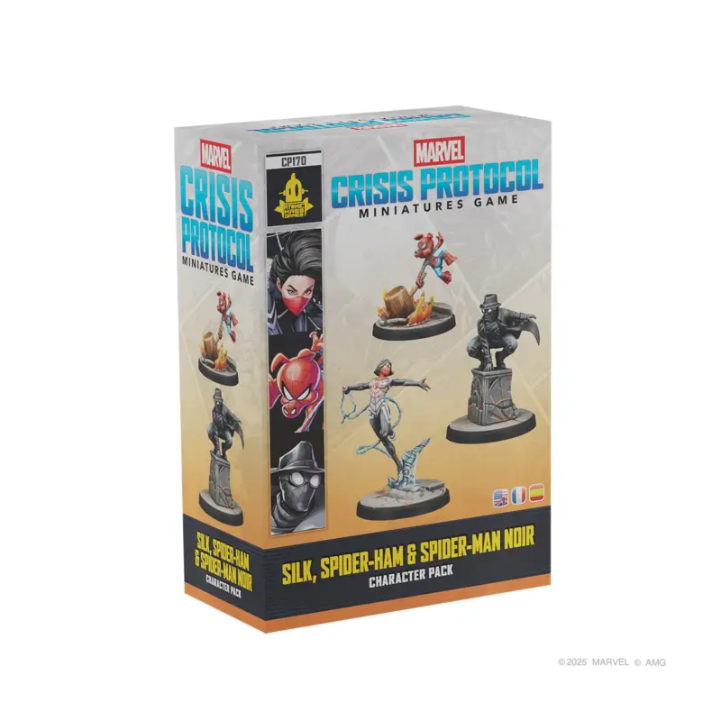 Dagaanbieding Marvel Crisis Protocol Silk,Spider Noir, SpiderHam Figuurtje