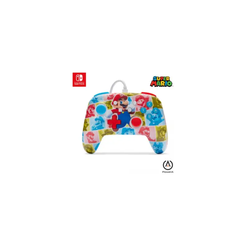 SWITCH - Enhanced Wired Controller with Paddle - Mario Hero Reel Beperkt Aanbod