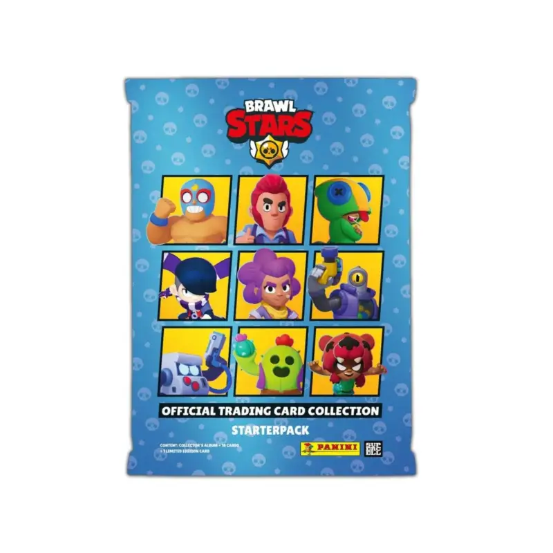 BRAWL STAR - Panini Trading cards (1 collar + 2 pockets + 1 Lim. Ed.) - EN Direct Verzonden