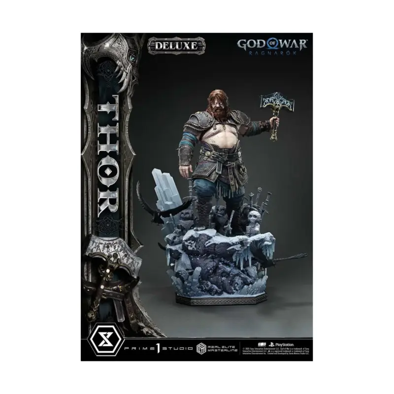 God of War: Ragnarök Real Elite Masterline Series 1/3 Thor Deluxe Version Figure 105 cm Veilige Betaling