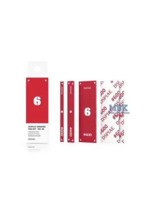 DSPIAE Acrylic Sanding Pad Set-Red (600 grit) Hoge Kwaliteit