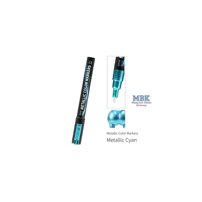 DSPIAE Super Metallic Color Markers - Cyan Gecertificeerd
