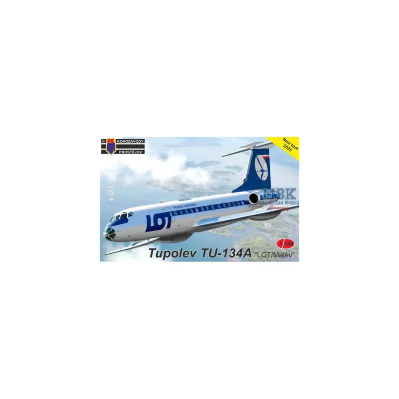 Tupolev Tu-134A Malév / LOT Schaalmodel Exclusieve Aanbieding