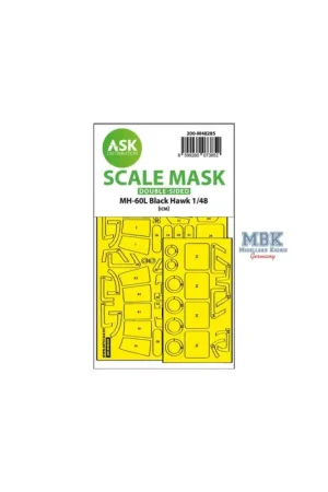 Nu Kopen Decal MH-60L Black Hawk double-sided express fit mask