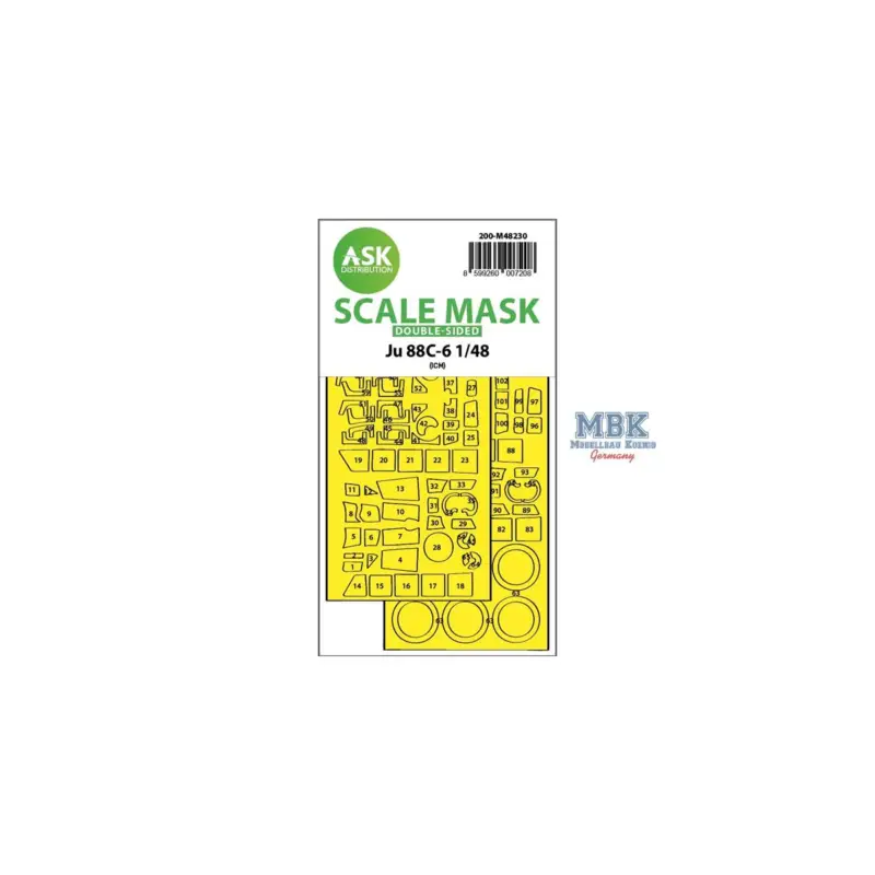 Decal Ju 88C-6 double-sided express fit mask Beste Prijs