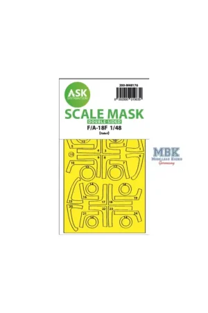 Decal F/A-18F double-sided express fit mask Betrouwbaar