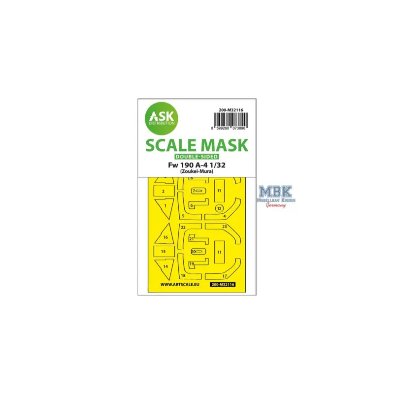 Decal Fw 190A-4 double-sided express fit mask Premium