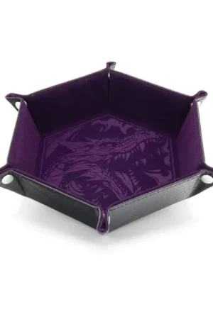 Seizoensaanbieding CritStones - Dragon Skin Edition Purple Folding Dice Tray
