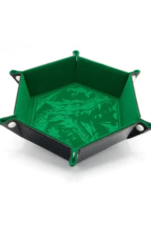 CritStones - Dragon Skin Edition Green Folding Dice Tray Koop Online
