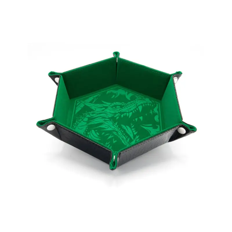 CritStones - Dragon Skin Edition Green Folding Dice Tray Koop Online