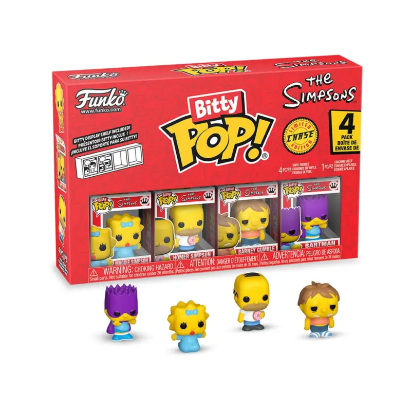 The Simpsons - pack of 4 Bitty POP figures! Vinyl Series 3 2cm Direct Verzonden