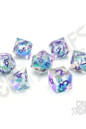 Koopje CritStones - Liquid Core dice pack Fantasia Fluid Electroplated (7)