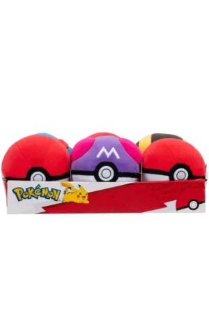 Tijdelijk Beschikbaar Pokemon Plush 12.5cm Pokeball asst 6Pcs