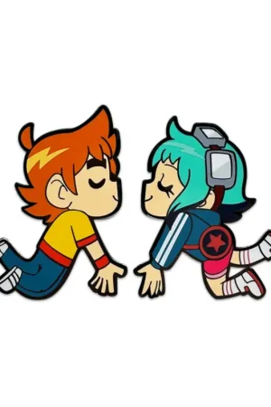 Scott Pilgrim pin Scott & Ramona Kissing 5 cm Favoriet