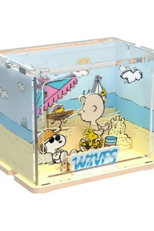 Dagaanbieding Peanuts Puremind Mini Scene Chilling at the Beach Building Set