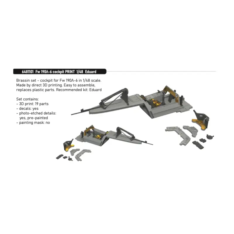 Op = Op Focke-Wulf Fw-190A-6 cockpit PRINT (designed to be used with Eduard kits)
