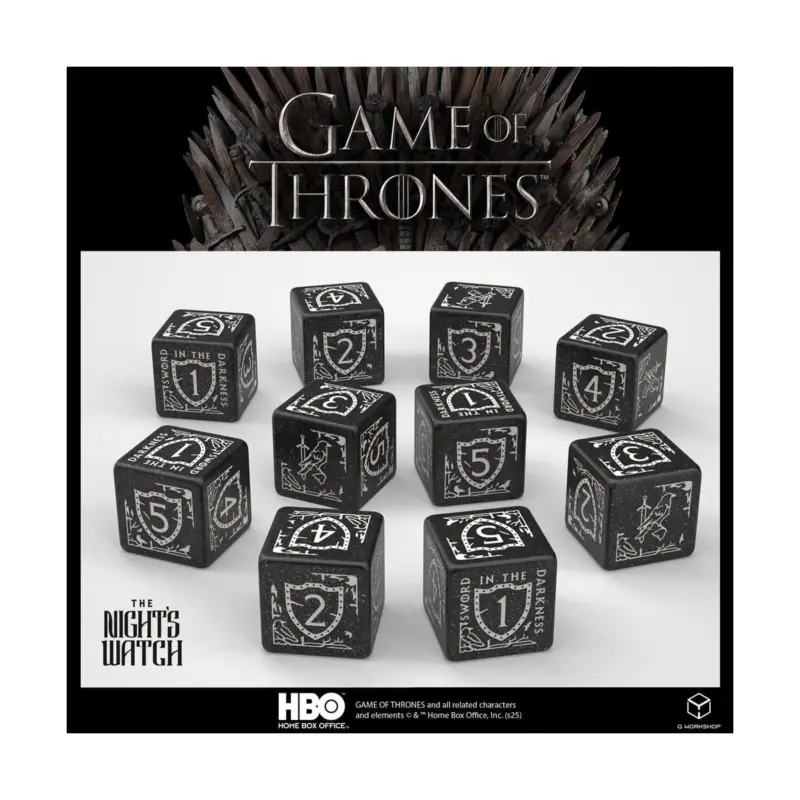 Game of Thrones Night's Watch dice pack 10xD6 (10) Bestel Nu