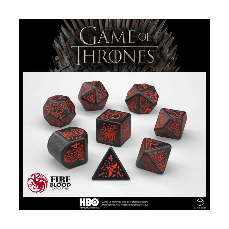 Game of Thrones Targaryen dice pack (8) Laatste Kans