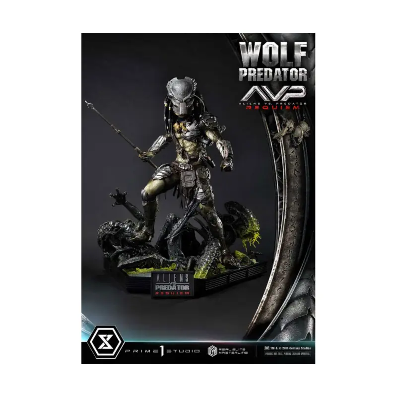 Alien vs. Predator - Real Elite Masterline Series 1/3 Requiem Wolf Predator Deluxe Ver. 95cm Favoriet