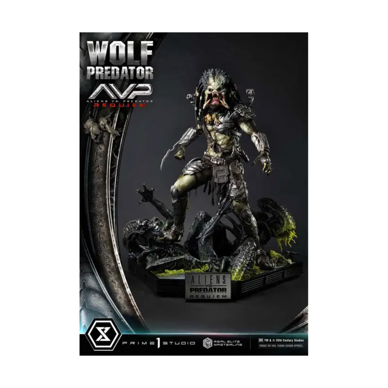 Direct Verzonden Alien vs. Predator - Real Elite Masterline Series 1/3 Requiem Wolf Predator statuette 95 cm