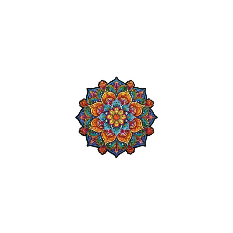 Dagaanbieding Wooden Puzzle – Flower Mandala – 100 pcs (5 unique pcs) Puzzel