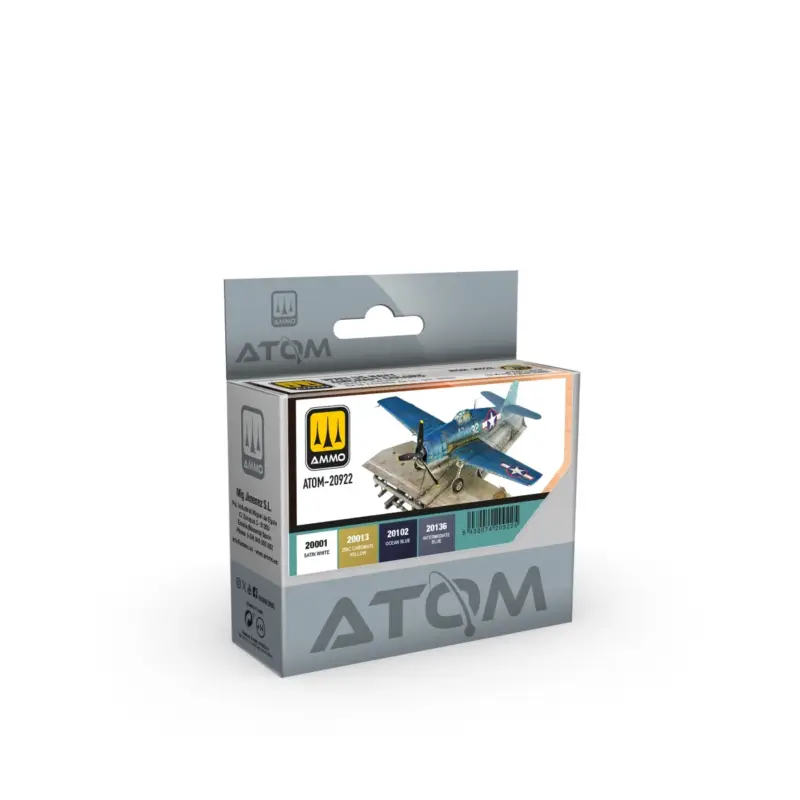 AMMO of MIG: US Navy Aircraft WWII Colors - ATOM acrylic colors set for brush and airbrush in 20 ml bottles – 4 colors Korting