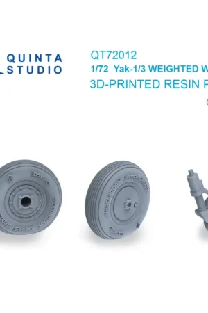 Yakovlev Yak-1/Yak-3 Weighted wheels (Zvezda) Actieprijs
