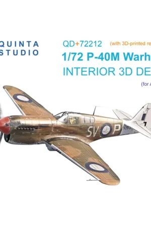 Express Levering Curtiss P-40M Warhawk 3D-Printed & colored Interior on decal paper (Academy) (with 3D-printed resin parts)