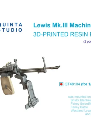 Lewis Mk.III Machine gun, 2 pcs (all kits) Exclusieve Aanbieding