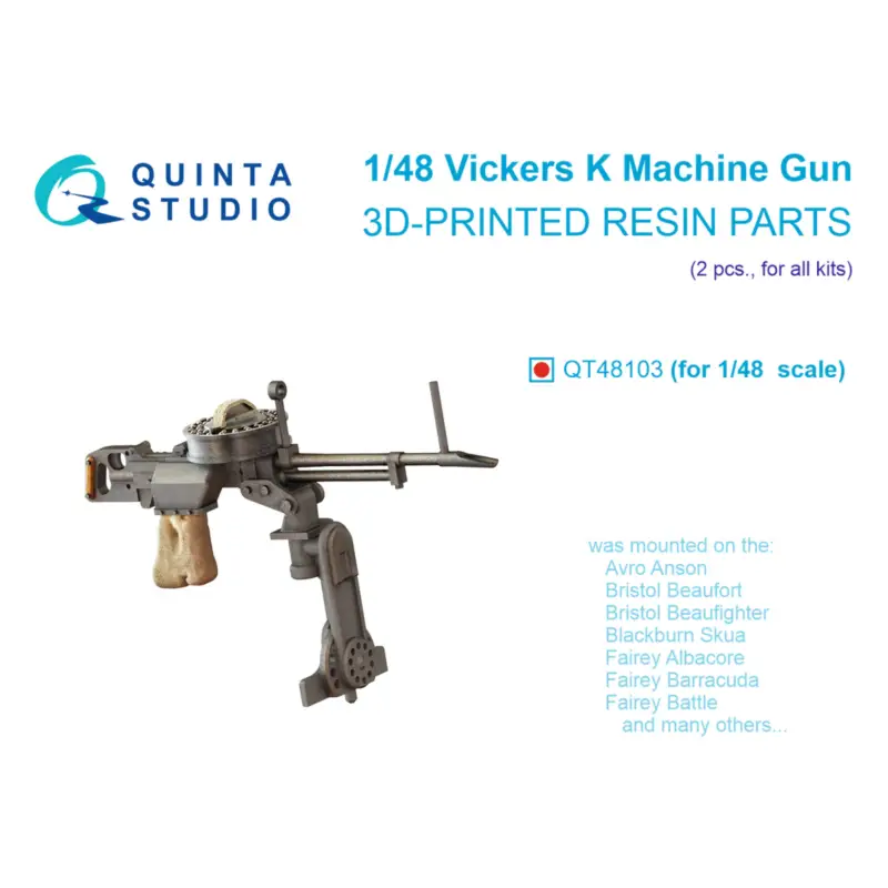 Hete Deal Vickers K Machine gun, 2 pcs (all kits)