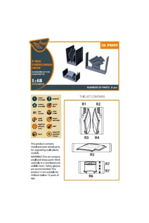Lage Prijs F-86A undercarriage covers for CP kits