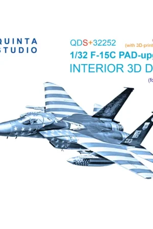 Bestel Nu McDonnell F-15C Eagle PAD-upgraded 3D-Printed & colored Interior on decal paper (Tamiya) (Small version) (with 3D-printed resin